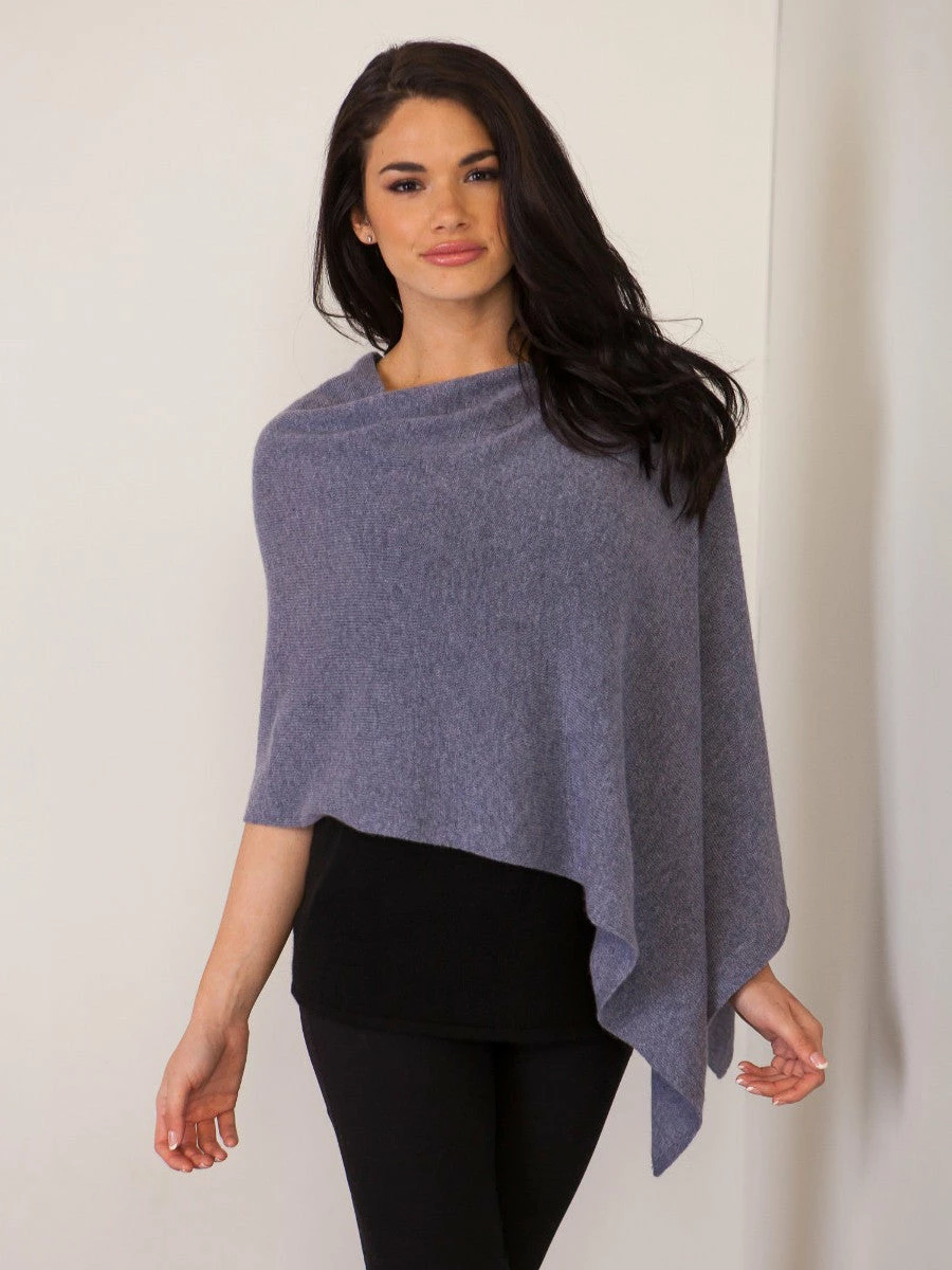 Alashan Cashmere Alashan Cashmere Cashmere "The" Dress Topper - Ebony