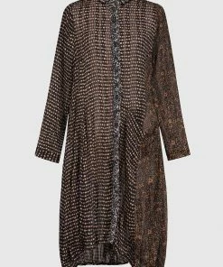 Alembika Chiffon Mix Wonderful Dress, Russet