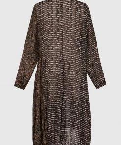 Alembika Chiffon Mix Wonderful Dress, Russet