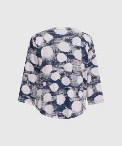 Alembika Dot Crop Cardigan, Navy Alembika