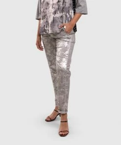 Alembika Linen Mix Boxy Top, Fog