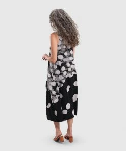 Alembika Alembika Mixed Dot Cocoon Tank Dress, Black 14 Alembika Alembika Mixed Dot Cocoon Tank Dress, Black