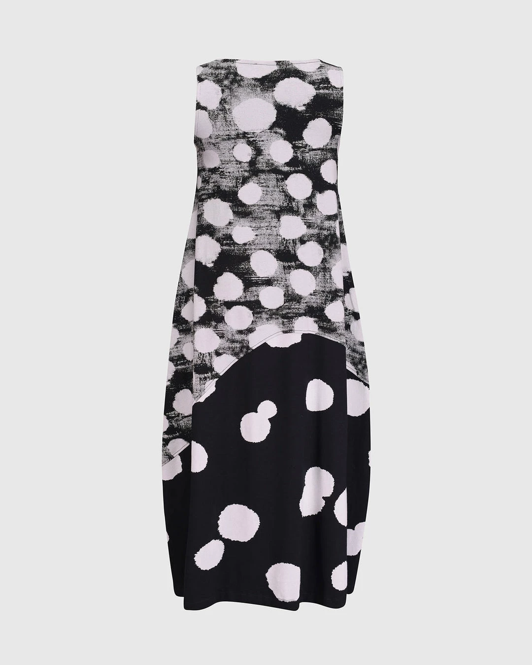 Alembika Alembika Mixed Dot Cocoon Tank Dress, Black 10 Alembika Alembika Mixed Dot Cocoon Tank Dress, Black