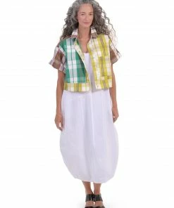 Alembika Alembika Plaid Mix Cropped Boxy Jacket, Multi 10 Alembika Alembika Plaid Mix Cropped Boxy Jacket, Multi