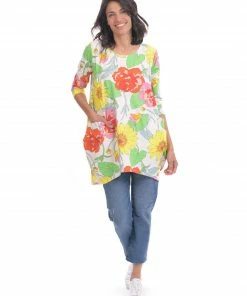 Alembika Garden Print Cocoon Tunic, Bloom Alembika 26 Alembika Garden Print Cocoon Tunic, Bloom Alembika