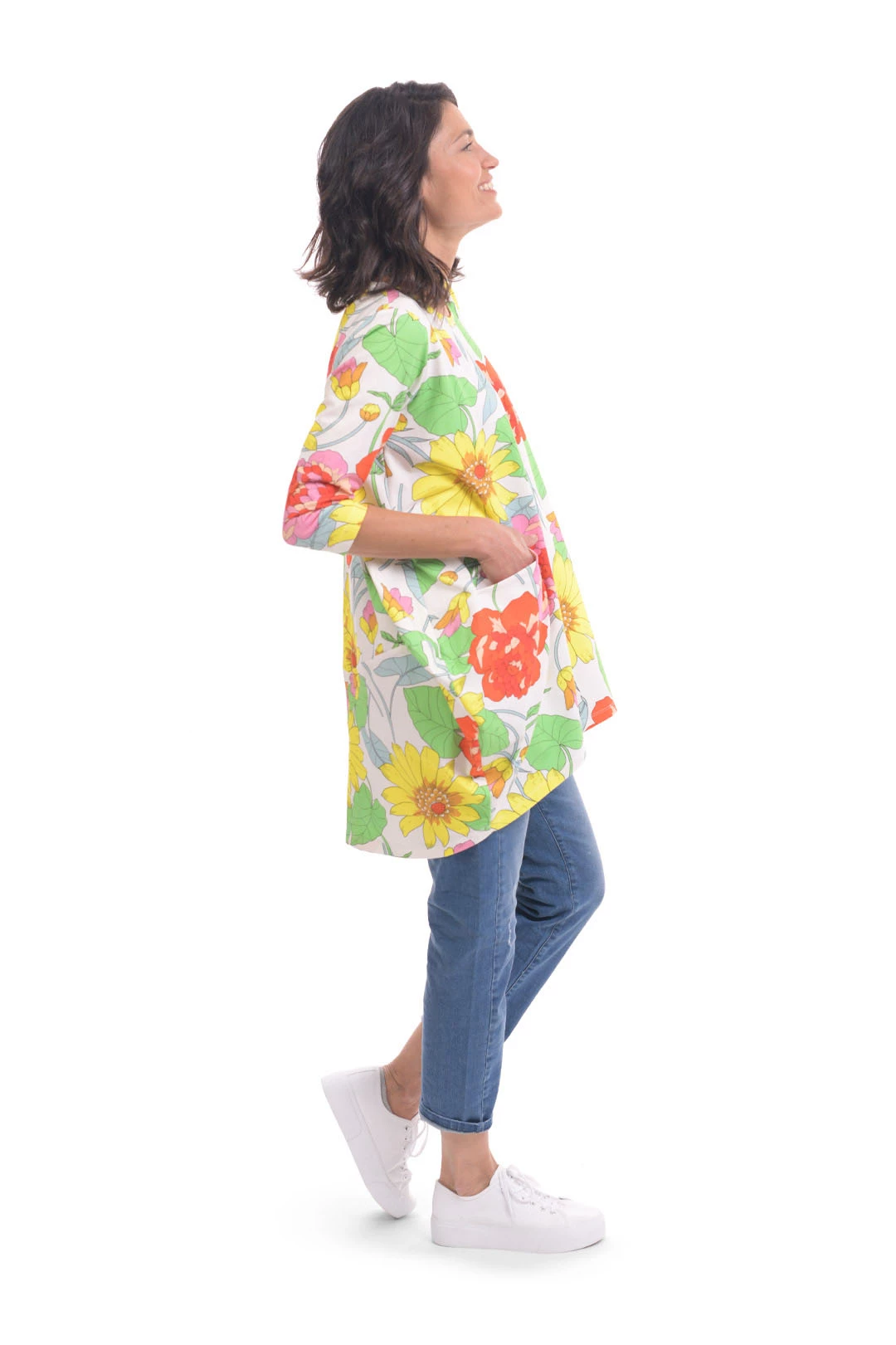 Alembika Garden Print Cocoon Tunic, Bloom Alembika 15 Alembika Garden Print Cocoon Tunic, Bloom Alembika