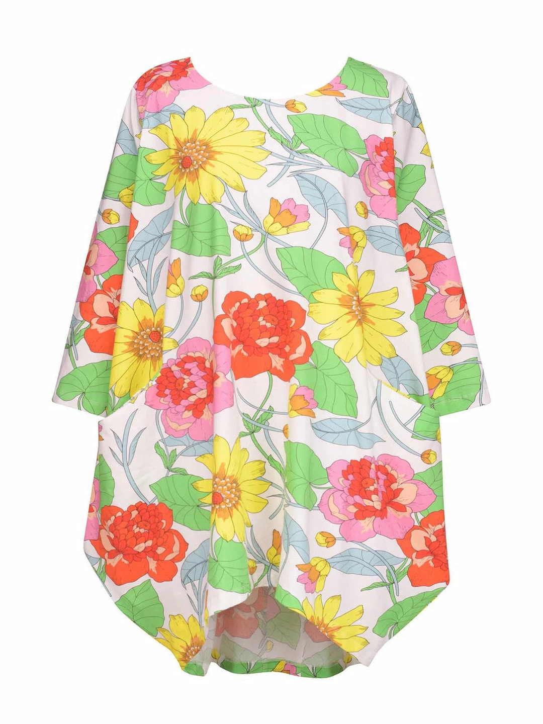 Alembika Garden Print Cocoon Tunic, Bloom Alembika 4 Alembika Garden Print Cocoon Tunic, Bloom Alembika