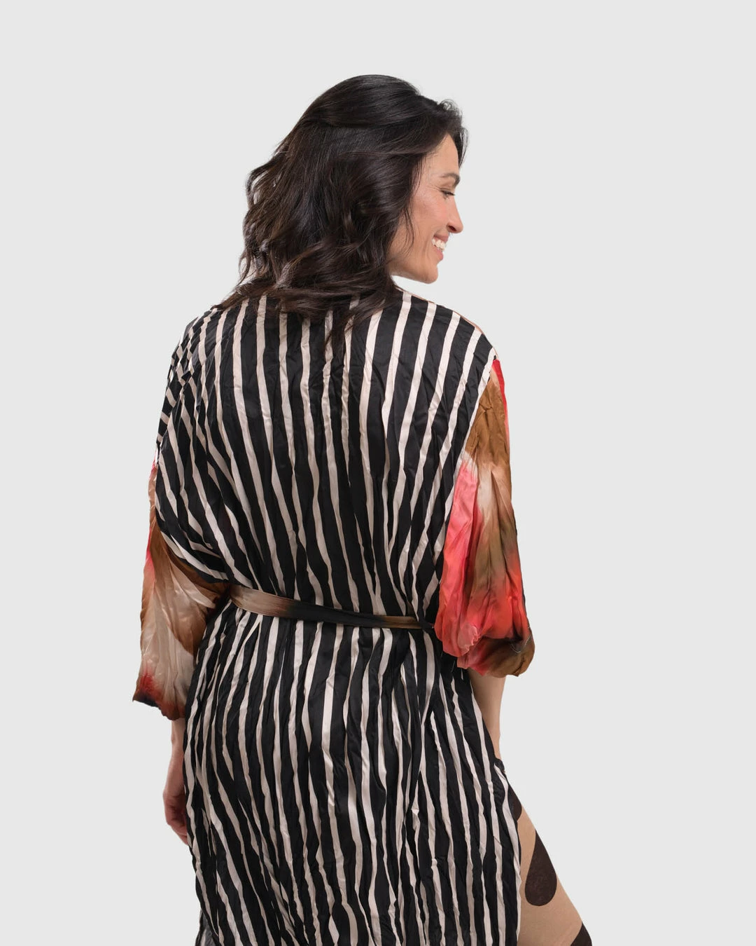 Alembika Alembika Satin Crush Mix Panel Dress, Butterfly 9 Alembika Alembika Satin Crush Mix Panel Dress, Butterfly