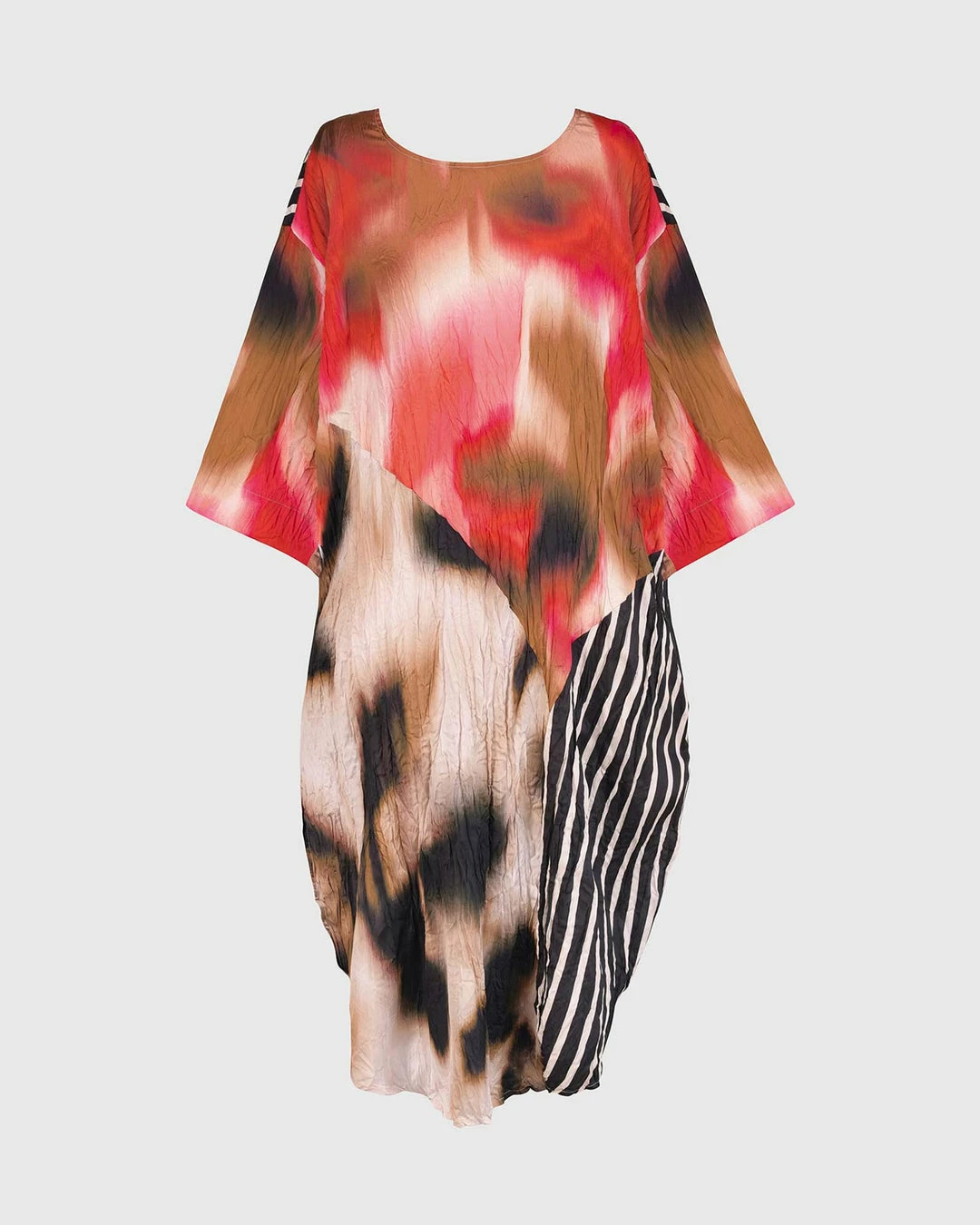 Alembika Alembika Satin Crush Mix Panel Dress, Butterfly 13 Alembika Alembika Satin Crush Mix Panel Dress, Butterfly