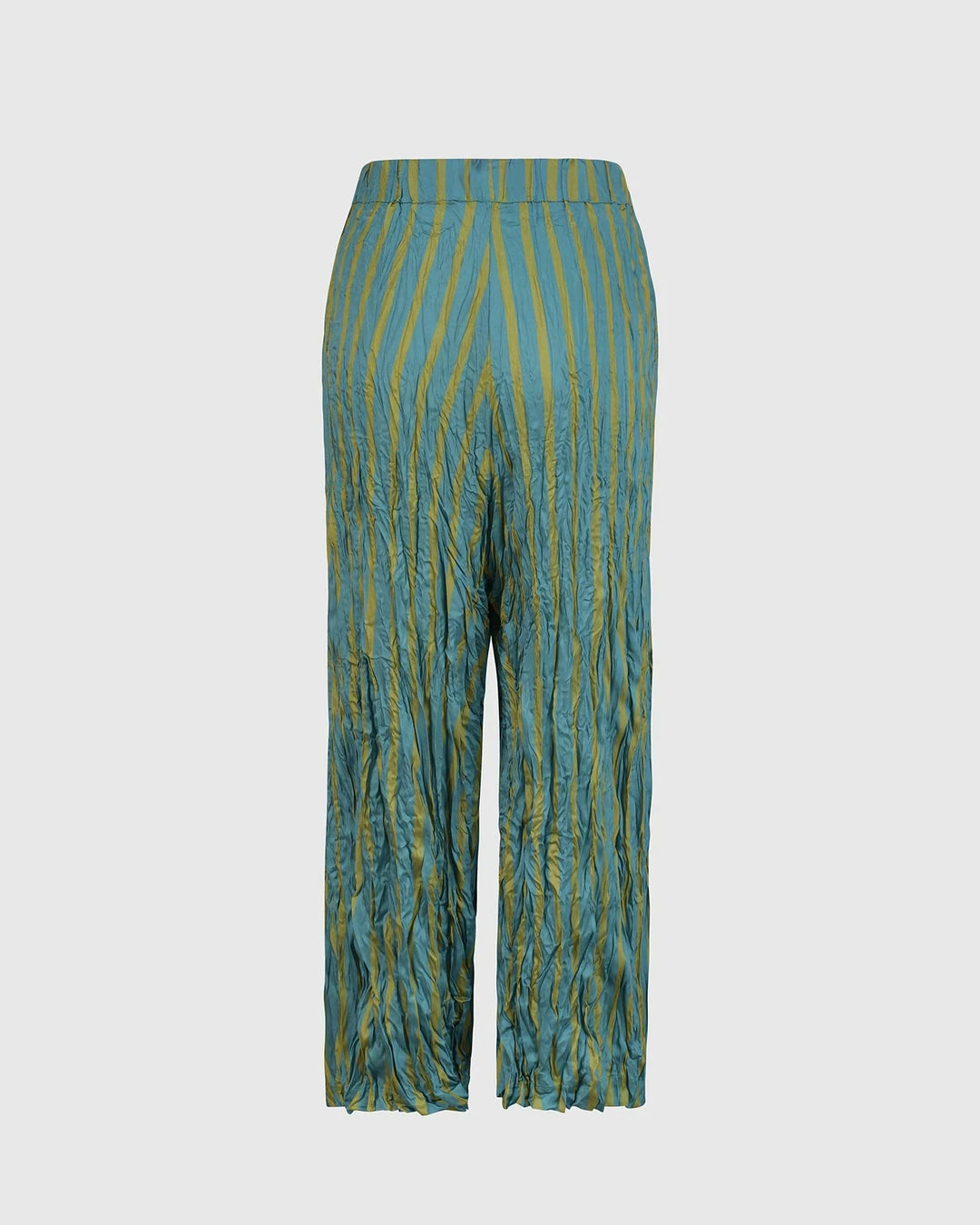 Alembika Satin Crush Striped Pant, Turquoise 10 Alembika Satin Crush Striped Pant, Turquoise