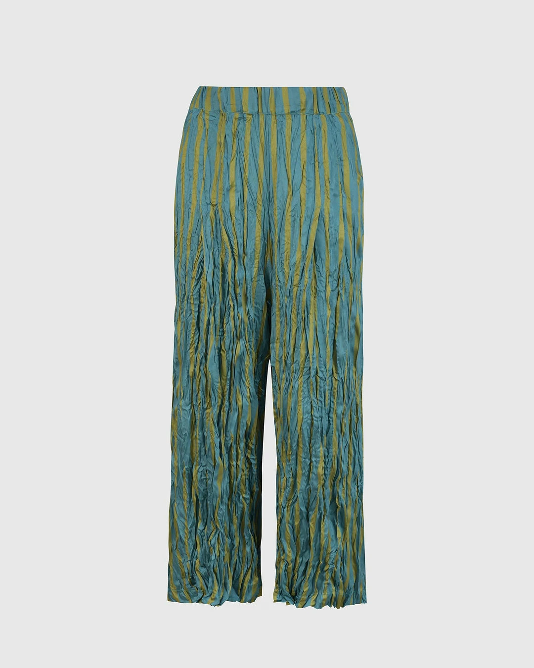 Alembika Satin Crush Striped Pant, Turquoise 9 Alembika Satin Crush Striped Pant, Turquoise