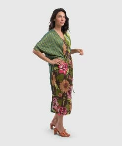 Alembika Satin Crush V Neck Dress, Aquamarine Alembika 14 Alembika Satin Crush V Neck Dress, Aquamarine Alembika