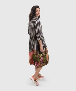 Alembika Satin Crush Wonderful Dress, Stripes 16 Alembika Satin Crush Wonderful Dress, Stripes