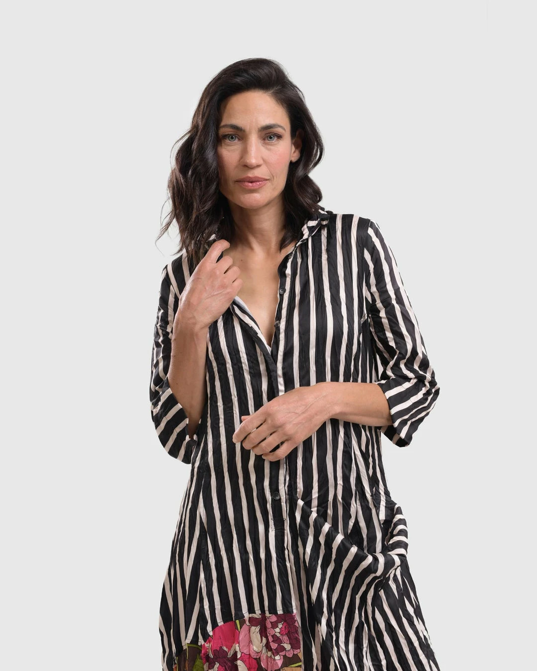 Alembika Satin Crush Wonderful Dress, Stripes 8 Alembika Satin Crush Wonderful Dress, Stripes
