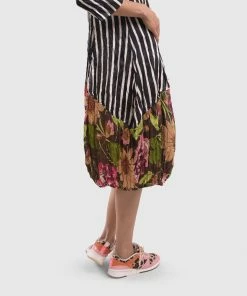 Alembika Satin Crush Wonderful Dress, Stripes 18 Alembika Satin Crush Wonderful Dress, Stripes