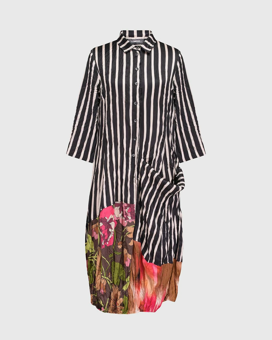 Alembika Satin Crush Wonderful Dress, Stripes 11 Alembika Satin Crush Wonderful Dress, Stripes