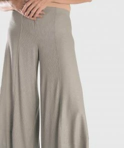 Alembika Stripe Knit Punto Pant, Grey
