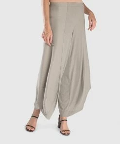 Alembika Stripe Knit Punto Pant, Grey