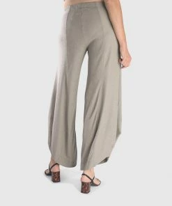 Alembika Stripe Knit Punto Pant, Grey