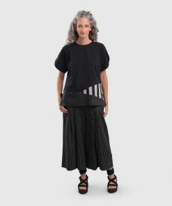 Alembika Stripe Trim Boxy Tee, Bars 17 Alembika Stripe Trim Boxy Tee, Bars