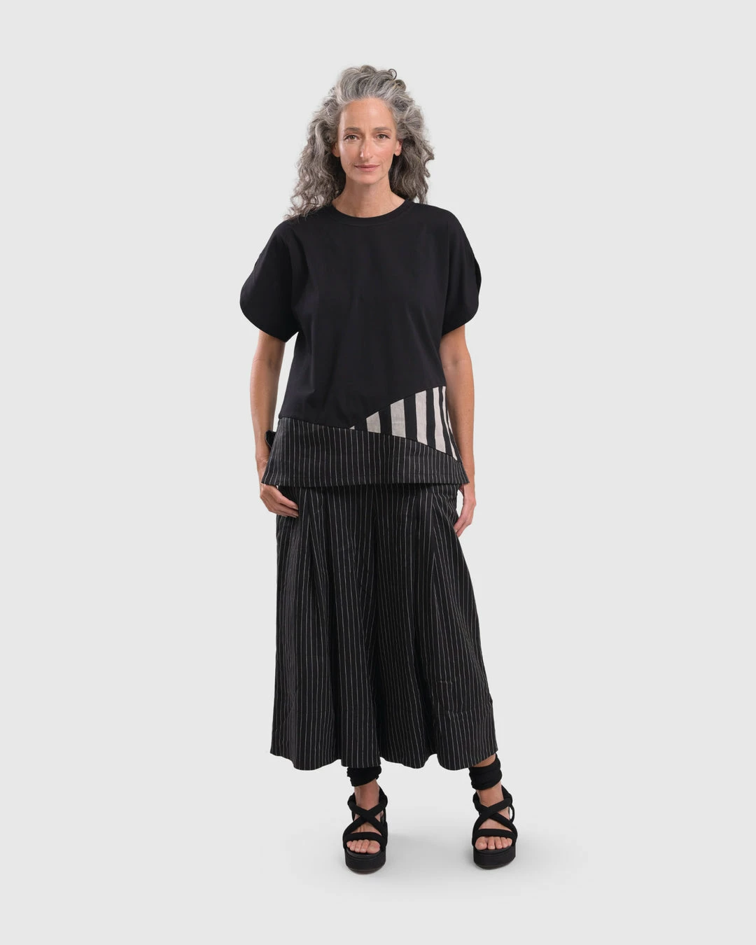 Alembika Stripe Trim Boxy Tee, Bars 8 Alembika Stripe Trim Boxy Tee, Bars