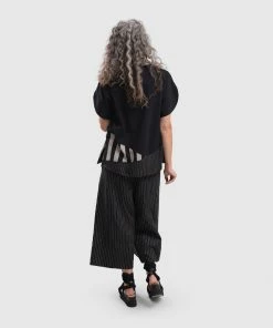 Alembika Stripe Trim Boxy Tee, Bars 18 Alembika Stripe Trim Boxy Tee, Bars