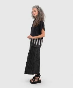 Alembika Stripe Trim Boxy Tee, Bars 19 Alembika Stripe Trim Boxy Tee, Bars