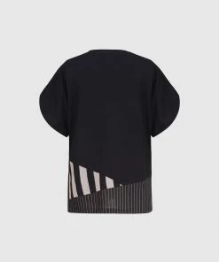 Alembika Stripe Trim Boxy Tee, Bars 21 Alembika Stripe Trim Boxy Tee, Bars