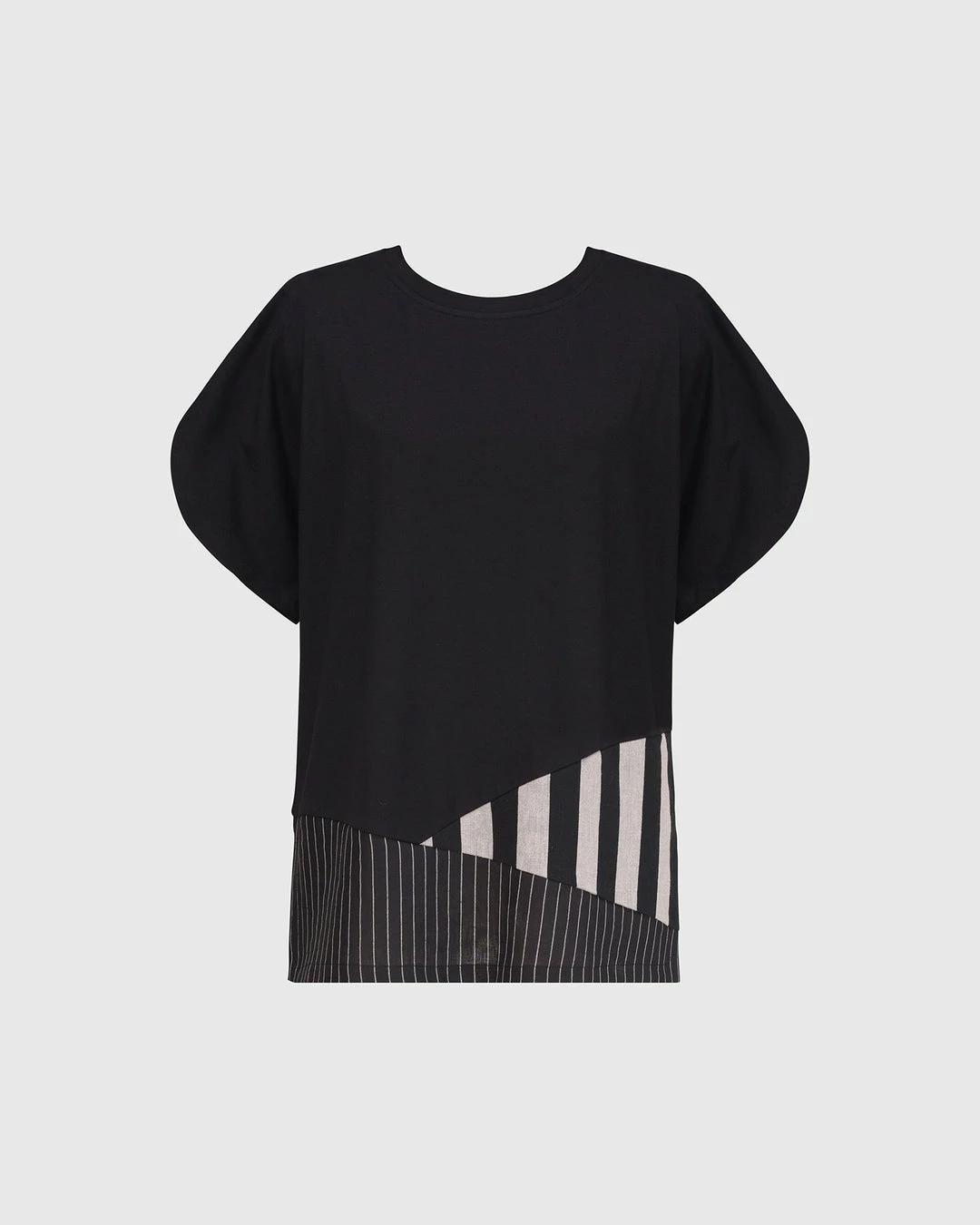 Alembika Stripe Trim Boxy Tee, Bars 11 Alembika Stripe Trim Boxy Tee, Bars