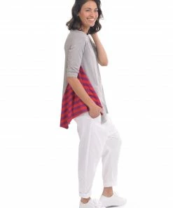 Alembika Striped Inset Raglan Swing Top, Multi 23 Alembika Striped Inset Raglan Swing Top, Multi