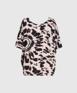 Alembika Alembika Tie Dye Print Relaxed Top, Tribal
