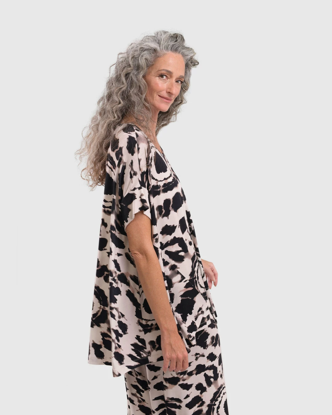 Alembika Alembika Tie Dye Print Trapeze Top, Tribal 4 Alembika Alembika Tie Dye Print Trapeze Top, Tribal