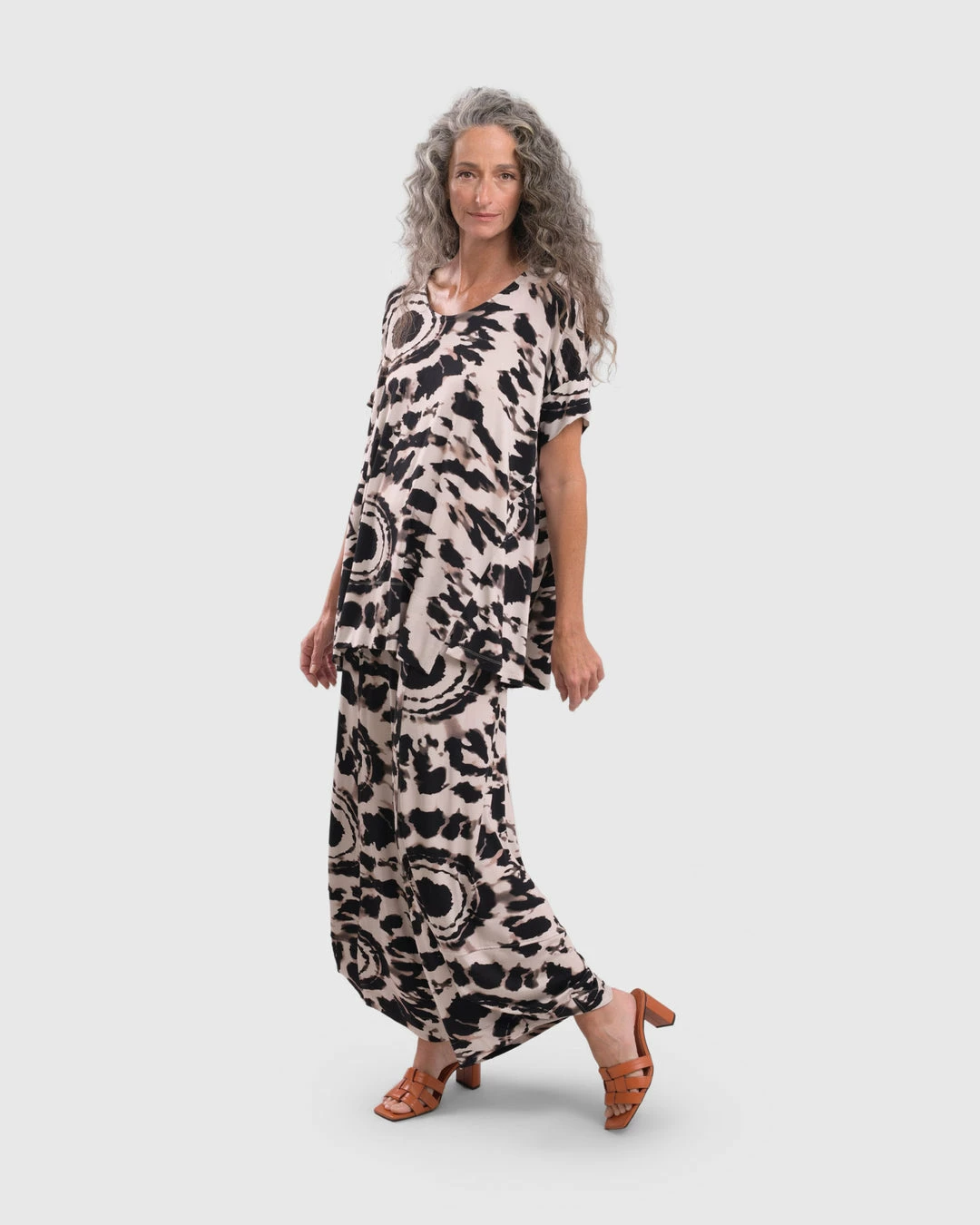 Alembika Alembika Tie Dye Print Trapeze Top, Tribal 9 Alembika Alembika Tie Dye Print Trapeze Top, Tribal