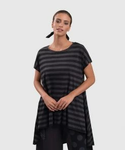 Alembika Alembika Urban Hi Lo Top, Stripes
