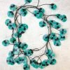 Ekei Menna Recycled Poppy Necklace, Turquoise Mix