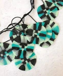 Ekeimenna By Annemieke Broenink Huge Recycled Pansy Necklace - Aqua Green Annemieke Broenink