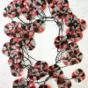 Ekeimenna By Annemieke Broenink Huge Recycled Pansy Necklace - Red