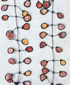 Annemieke Broenink Batik Poppy Necklace, Dark Pumpkin