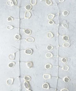 Annemieke Broenink Glitter Lace Poppy Necklace, White Annemieke Broenink