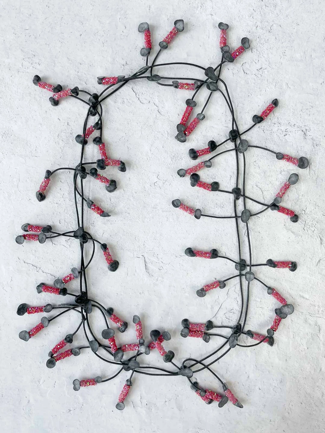 Annemieke Broenink Glitter Pop Necklace, Red Annemieke Broenink 3 Annemieke Broenink Glitter Pop Necklace, Red Annemieke Broenink