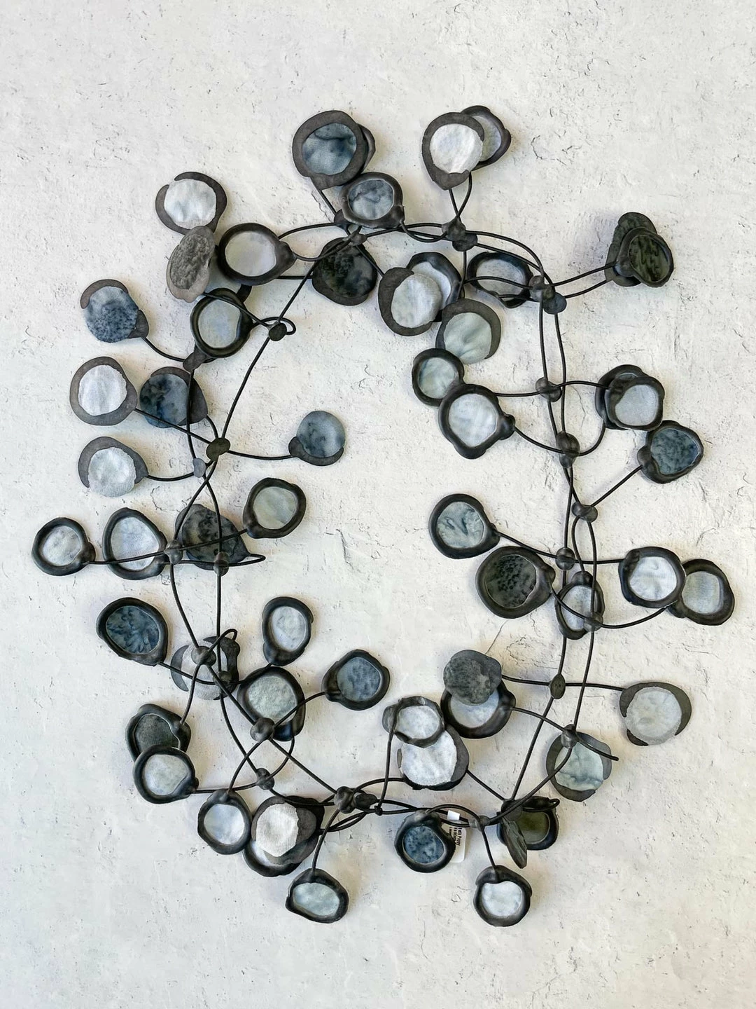 Annemieke Broenink Annemieke Broenink Batik Poppy Necklace, Smoke Ink