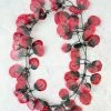 Annemieke Broenink Annemieke Broenink Poppy Necklace, Burgundy 2 Annemieke Broenink Annemieke Broenink Poppy Necklace, Burgundy