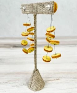 Beyond Threads Beyond Threads Confetti Earrings, Lemon