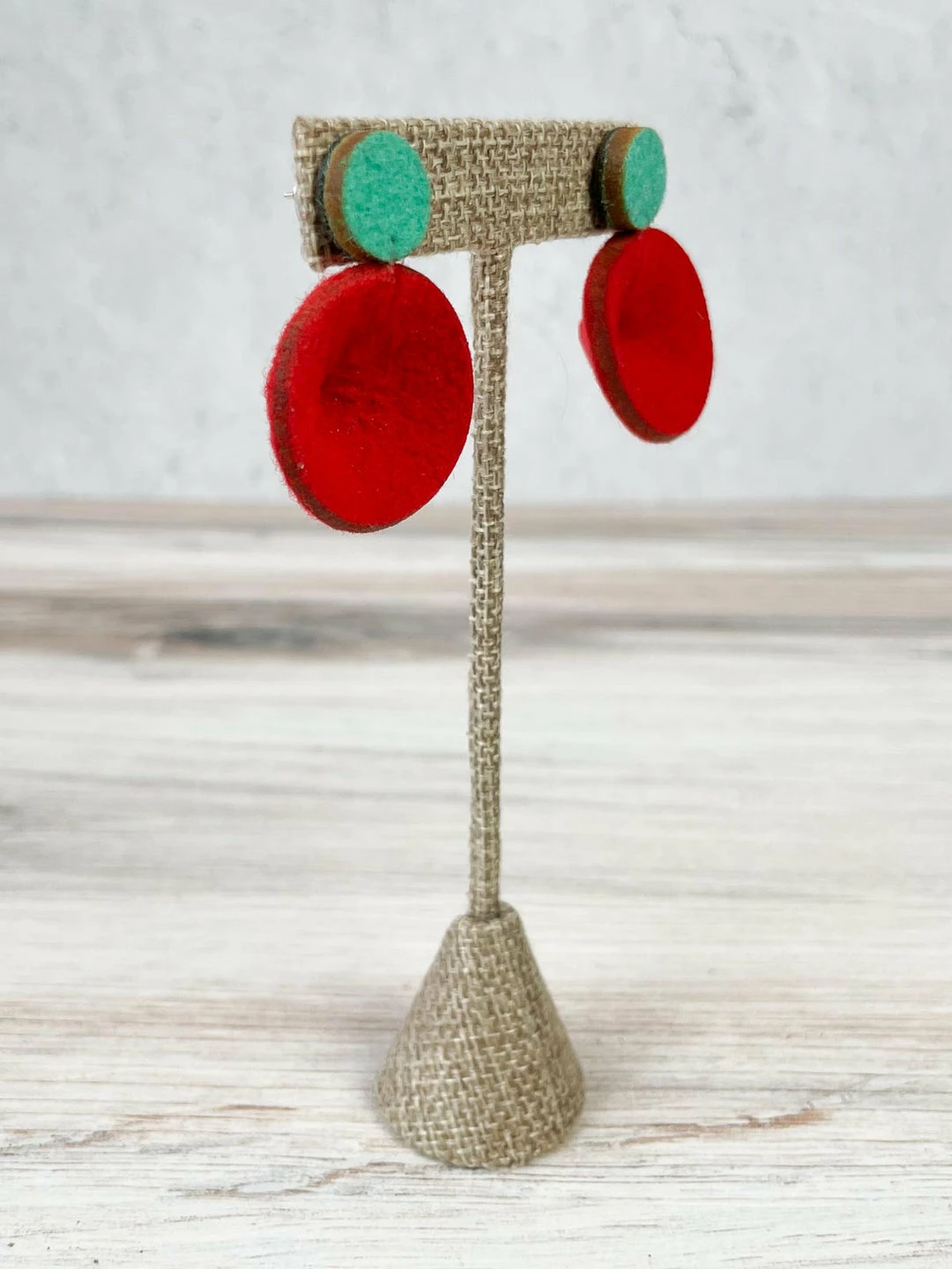 Beyond Threads Beyond Threads Douli Earrings, Green/Red 4 Beyond Threads Beyond Threads Douli Earrings, Green/Red