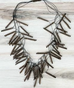 Beyond Threads Firecracker Necklace, Bronze Beyond Threads