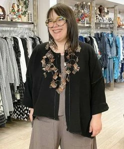 Bodil Bodil Cotton Gauze Jacket, Black