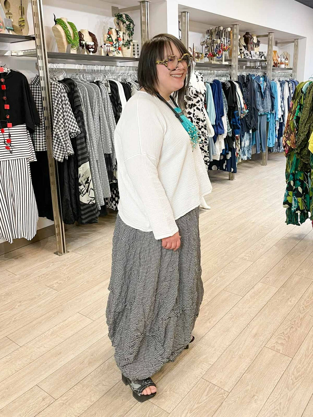 Bodil Full Skirt, Check 5 Bodil Full Skirt, Check