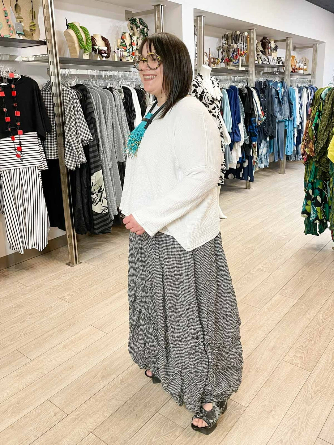 Bodil Full Skirt, Check 6 Bodil Full Skirt, Check