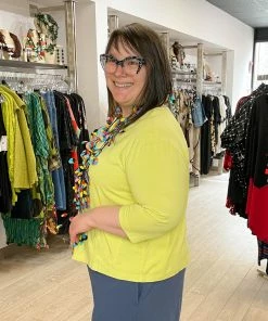 Bryn Walker Bryn Walker 3/4 Sleeve Boxy Shirt, Swallowtail