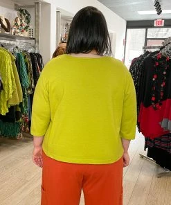 Pacificotton Bryn Walker 3/4 Sleeve Boxy Shirt, Euphorbia 12 Pacificotton Bryn Walker 3/4 Sleeve Boxy Shirt, Euphorbia